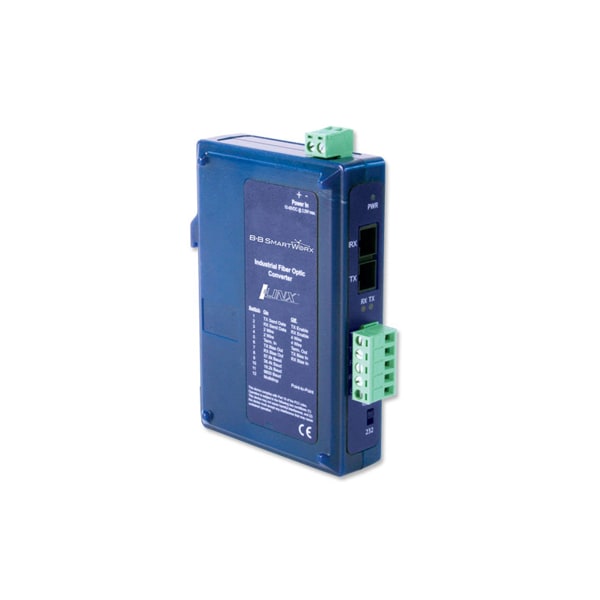 Industrial 232/422/485 To Sm Fiber, Din Rail